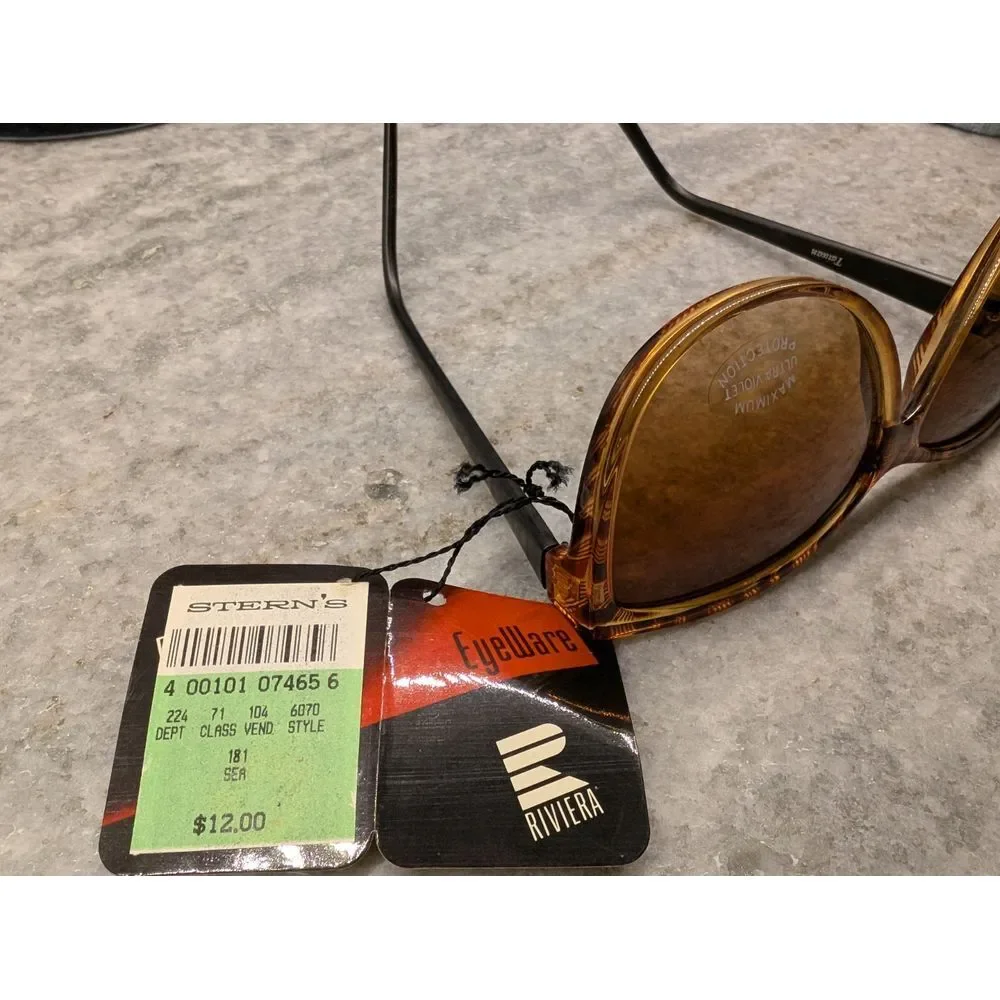 Vintage  Riviera Sunglasses UV Protection Womens New with‎ Tags